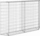 vidaXL Podniesiona rabata gabionowa, trapezowa, stal, 150x20x100 cm 4