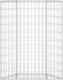 vidaXL Podniesiona rabata gabionowa, trapezowa, stal, 80x20x100 cm 3