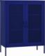 vidaXL Szafka, granatowa, 80x35x101,5 cm, stalowa 2