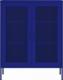 vidaXL Szafka, granatowa, 80x35x101,5 cm, stalowa 4