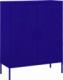 vidaXL Szafka, granatowa, 80x35x101,5 cm, stalowa 1