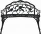 vidaXL Ławka ogrodowa, 100 cm, odlew aluminium, czarna 3