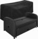 Tectake Sofa rattanowa wypoczynkowa Kreta - czarny/szary 9