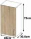 Fabryka Mebli Akord SZAFKA KUCHENNA WISZĄCA W 40cm D1 H720 LIMA 3