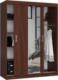 Fabryka Mebli Akord SZAFA PRZESUWNA 150 cm CLP Z LUSTREM WENGE 1