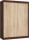 Fabryka Mebli Akord SZAFA PRZESUWNA 150 cm CLP MONO WENGE/SONOMA 1