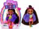 Lalka Barbie Mattel Extra Minis - Sukienka wzór z posypką/Brązowe włosy (HGP63) 1
