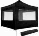 Tectake Składany pawilon Olivia 3x3 m z 4 bokami - czarny 1