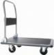 Tectake Wózek platformowy składany z hamulcem - czarny 300 kg 1
