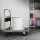 Tectake Wózek platformowy składany z hamulcem - czarny 300 kg 2