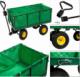 Tectake Wózek transportowy ogrodowy z półką maks. 550 kg - zielony 2