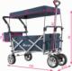 Tectake Składany wózek transportowy Nico - niebieski 6