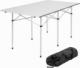 Tectake Stół kempingowy aluminiowy składany z torbą 140x70x70 cm - szary 1