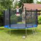 Trampolina ogrodowa Tectake Garfunky z siatką zewnętrzną 12 FT 366 cm 1