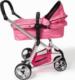 Wózek Tectake Wózek dziecięcy kombi trzykołowy - pink 1