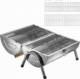 Tectake 402328 Grill turystyczny węglowy 22 cm x 35 cm 5