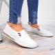 Filippo Tenisówki skórzane damskie slip on białe Filippo 41 1