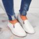 Filippo Tenisówki skórzane damskie slip on białe Filippo 41 2