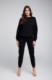 Italian fashion Italian Fashion Komplet damski dres PARMA długi rękaw długie spodnie czarny XL 6