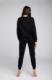 Italian fashion Italian Fashion Komplet damski dres PARMA długi rękaw długie spodnie czarny XL 7