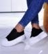 Pantofelek24 Czarne trampki creepersy na platformie /B5-2 10502 S491/ 39 3