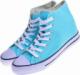 Pantofelek24 Wysokie damskie trampki z tkaniny MIĘTOWE /B1-1 4235 S174/ 39 7