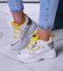Pantofelek24 Trampki damskie sneakersy na koturnie Yellow /F4-3 10593 W294/ 38 2