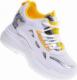Pantofelek24 Trampki damskie sneakersy na koturnie Yellow /F4-3 10593 W294/ 38 3