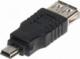 Adapter USB miniUSB - USB Czarny  (USB-W-MINI/USB-G) 1