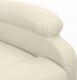 vidaXL Masujący fotel podnoszony, rozkładany, kremowy, tkanina 6