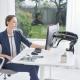 NB Uchwyt biurkowy na 2 monitory 17" - 27" (F160B) 3