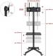 Ergosolid Stojak podłogowy Falco 24 32'' - 55'' 1