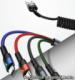 Kabel USB Usams Thunderbolt - USB-C + microUSB + Lightning 1.5 m Czarny (6958444968186) 1