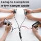 Kabel USB Usams Thunderbolt - USB-C + microUSB + Lightning 1.5 m Czarny (6958444968186) 4