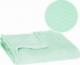 Springos Narzuta na łóżko, pled 200x220 cm tłoczony, dwustronny koc na kanapę jasna zieleń UNIWERSALNY 10