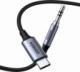 Kabel USB Ugreen USB-C - mini Jack 3.5 mm 1 m Czarny (UGR1190BLK) 2