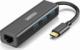 HUB USB Choetech 1x RJ-45  + 3x USB-A 3.0 (6971824970630) 1