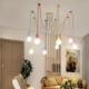 Lampa wisząca Aptel ŻYRANDOL LAMPA SUFITOWA PAJĄK 6 PUNKTÓW E27 kolorowy ZD74L 4