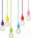 Lampa wisząca Aptel ŻYRANDOL LAMPA SUFITOWA PAJĄK 6 PUNKTÓW E27 kolorowy ZD74L 1