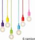 Lampa wisząca Aptel ŻYRANDOL LAMPA SUFITOWA PAJĄK 6 PUNKTÓW E27 kolorowy ZD74L 1