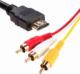Kabel Aptel HDMI - D-Sub (VGA) + RCA (Cinch) x3 1.5m czarny (HD29A) 2