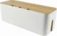 Organizer Aptel POJEMNIK NA KABLE Z POKRYWKĄ MASKUJĄCY PRZEWODY 34x13x13,5cm AG381I 1