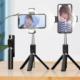 Selfie stick Proda Proda selfie stick teleskopowy rozsuwany kijek do selfie statyw z pilotem Bluetooth i 2x lampą LED czarny (PD-P70S-2 black) 2