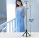 Selfie stick Proda Proda selfie stick teleskopowy rozsuwany kijek do selfie statyw z pilotem Bluetooth i 2x lampą LED czarny (PD-P70S-2 black) 4