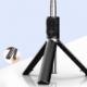 Selfie stick Proda Proda selfie stick teleskopowy rozsuwany kijek do selfie statyw z pilotem Bluetooth i 2x lampą LED czarny (PD-P70S-2 black) 5