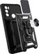 Alogy Etui z osłoną aparatu Alogy Camshield Stand Ring do Motorola Moto G50 czarne 2