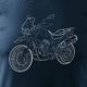 Topslang Koszulka motocyklowa na motor Moto Guzzi V85 Stroke męska granatowa REGULAR r. XL 1