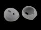 4kom.pl Silikonowe nakładki do Apple AirPods EarPods przezroczyste mleczne () - 32749-uniw 4