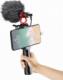 Apexel Uchwyt na telefon selfie stick APEXEL APL-VG01-ML stojak statyw z mikrofonem + lampa LED 6