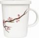 Kubek do herbaty z filtrem, porcelanowy Sakura 300ml - Royal Tea 1
